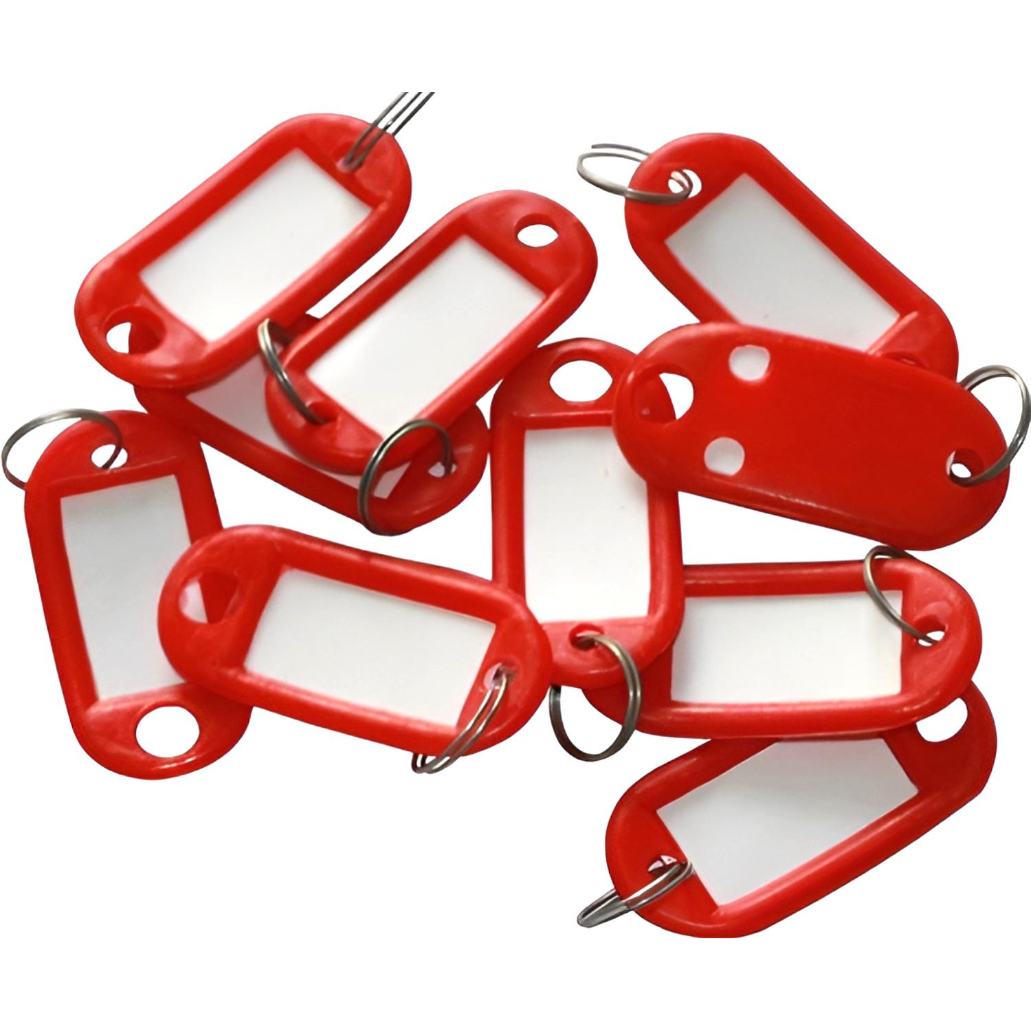 Бирки для ключей 10 шт/уп, красная - фото 3