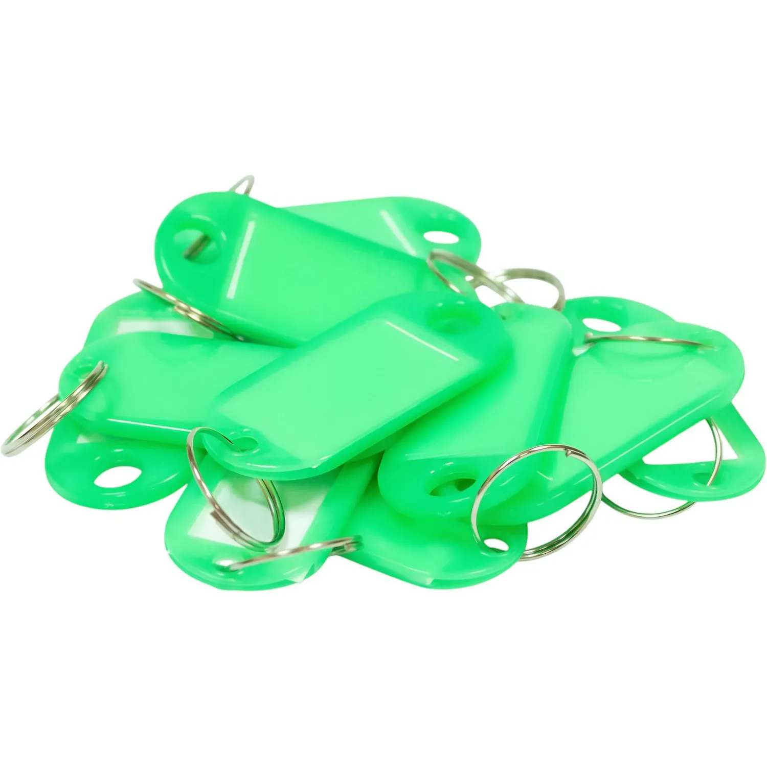 Бирки для ключей 10 шт/уп, зеленая - фото 3