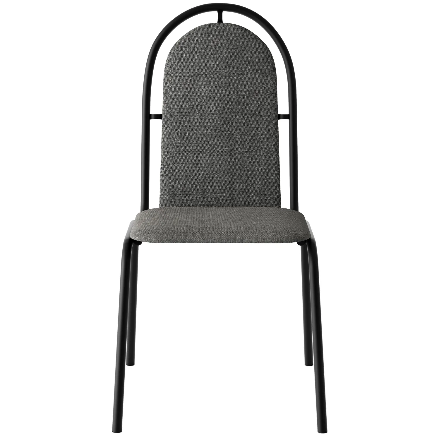 Стул UD_Селена (СМ-7/23) каркас черный, ткань серая Т-08 - фото 2