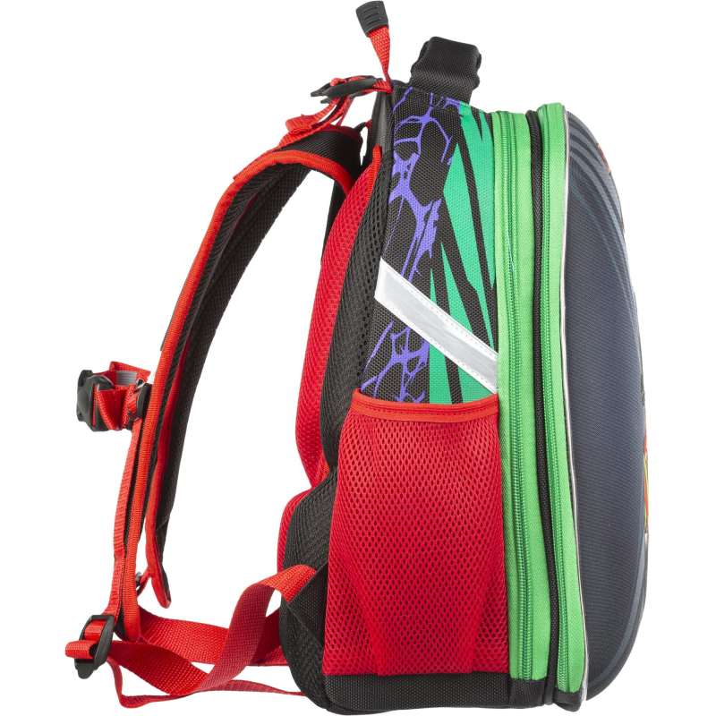 Ранец №1School X-treme, 2 отд., эргоном. спинка, светящийся кант - фото 5