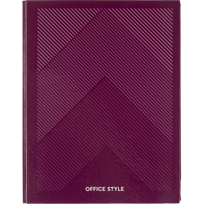 Бизнес-тетрадь А5 120л Attache,на кольцах,тв.обл,мат.лам,клет,Optima сирень - фото 1