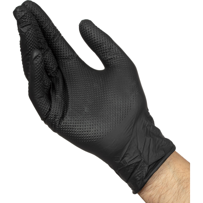 Перчатки одноразовые нитрил GOGRIP BLACK цв.черный (25 пар/уп) р.XXL,ПС - фото 6