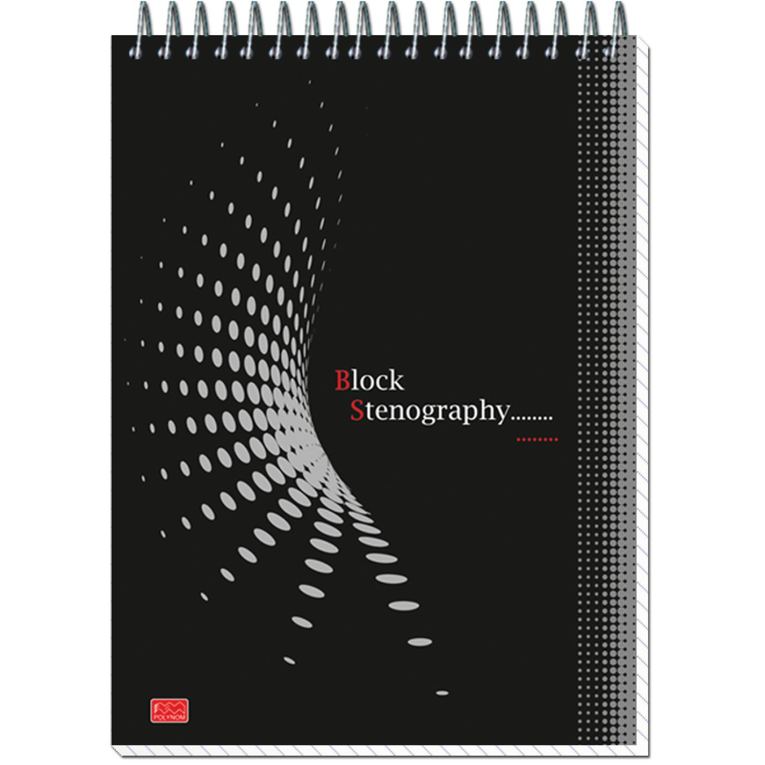 Блокнот на спир.А5 60л.STENOGRAPHY 6с10 клетк 40 в асс. - фото 4