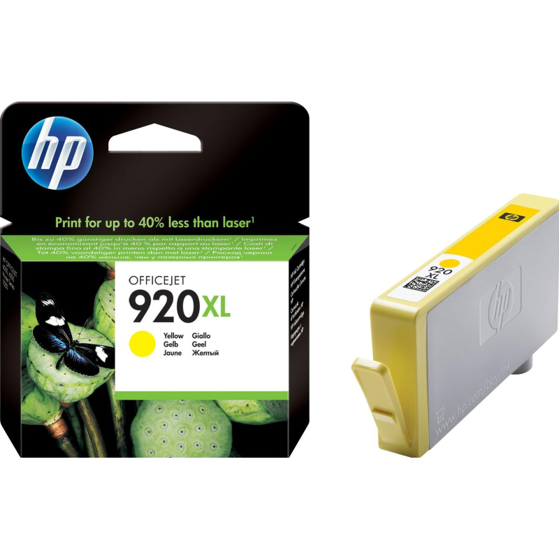Картридж струйный HP 920XL CD974AE жел. пов.емк. для OJ 6000 - фото 1