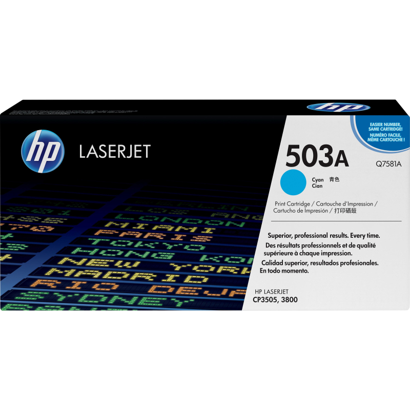 Картридж лазерный HP 503A Q7581A гол. для CLJ CP3505/3800 - фото 1