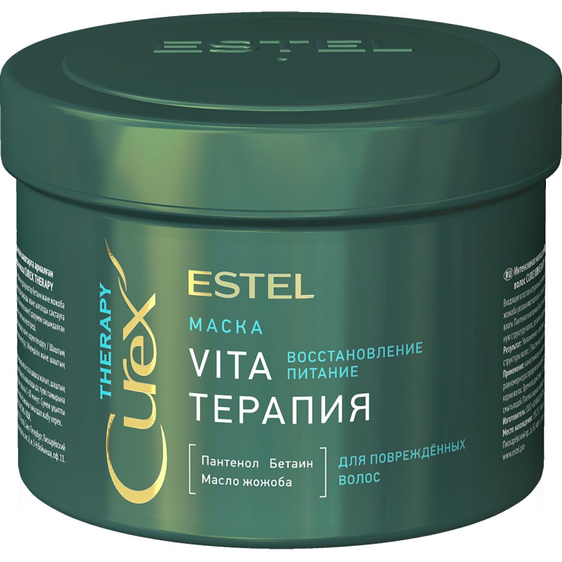 Маска Vita-терапия для поврежденных волос CUREX THERAPY 500мл CR500/M5 - фото 1