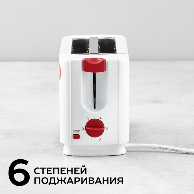 Тостер SCARLETT SC-TM11013, 650Вт, белый - фото 18