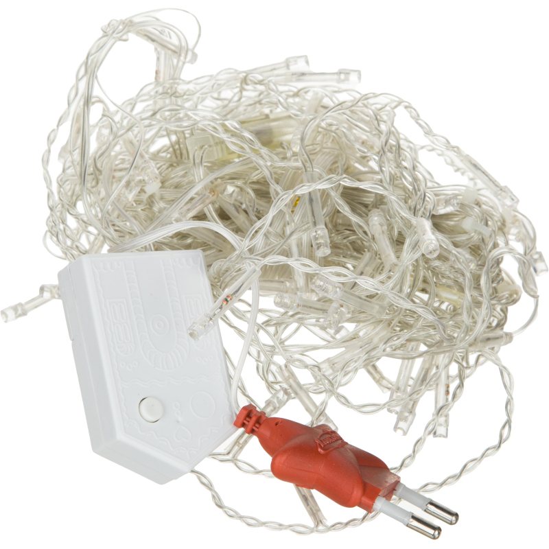 Гирлянда светодиодная Бахрома 3 х 0.5 м , IP20,80 LED, бел, 8 реж, 3556845 - фото 2