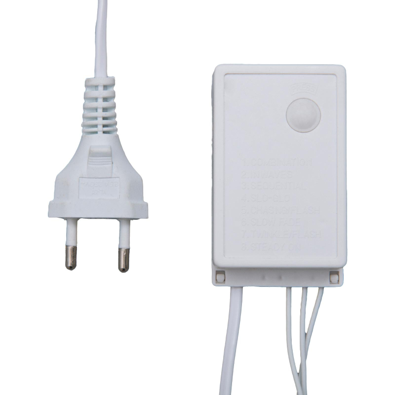 Гирлянда светодиодная Нить 20 м , IP44, 200 LED, мульти, 8реж, 220В 3584143 - фото 6