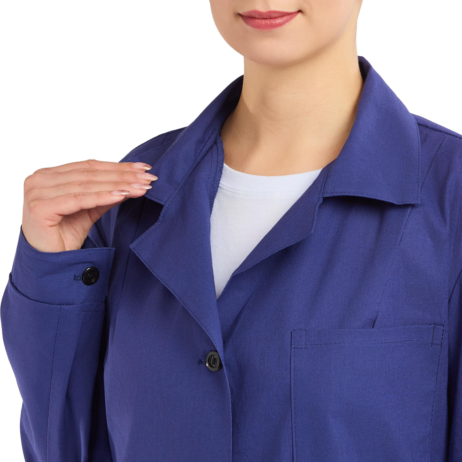 Халат жен у02 син 88-92/170-176 - фото 5