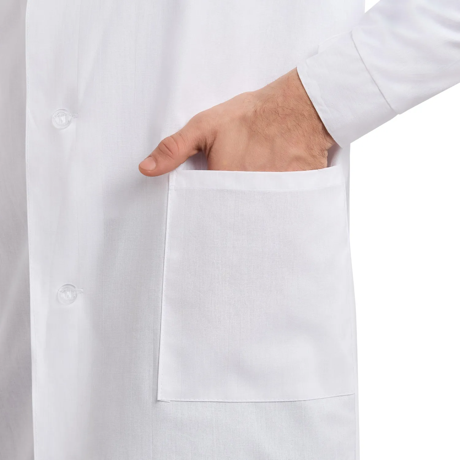 Халат мужской у02-ХЛ белый (р.44-46) 170-176 - фото 5