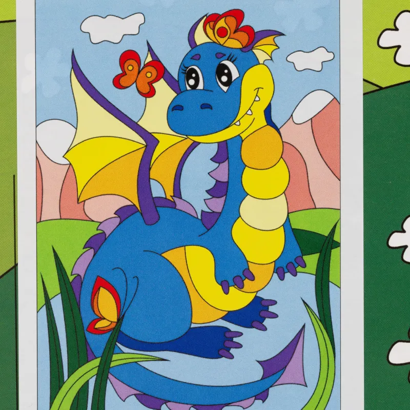 Картина по номерам  для малышей Озорной дракончик, Ркн-031 - фото 3