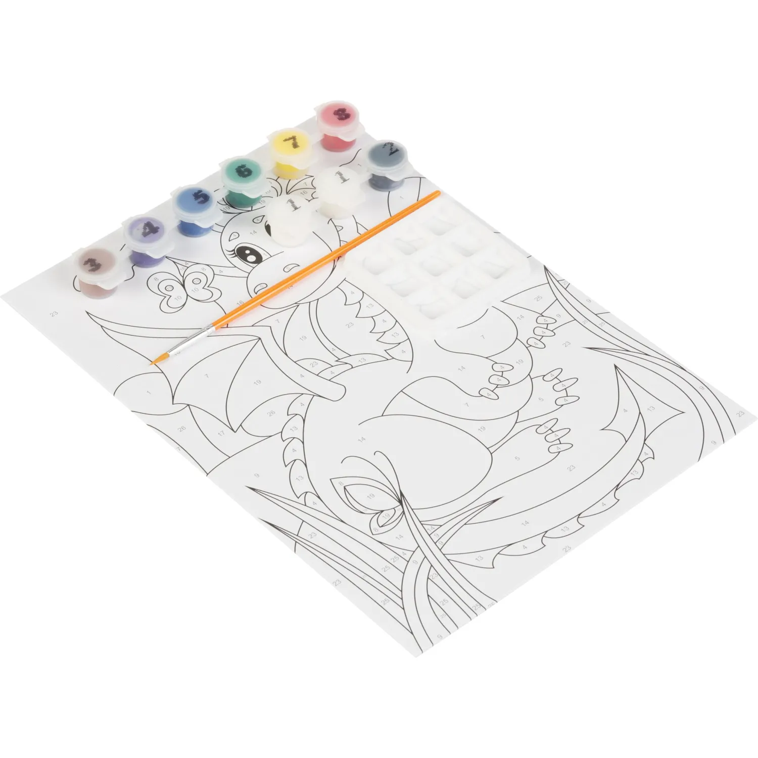 Картина по номерам  для малышей Озорной дракончик, Ркн-031 - фото 4