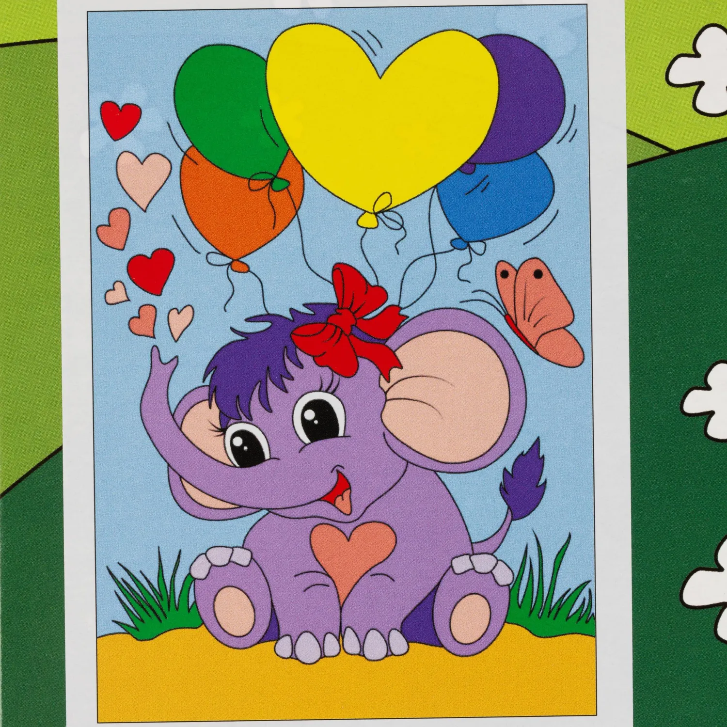 Картина по номерам  для малышей Забавный слоненок, Ркн-038 - фото 3