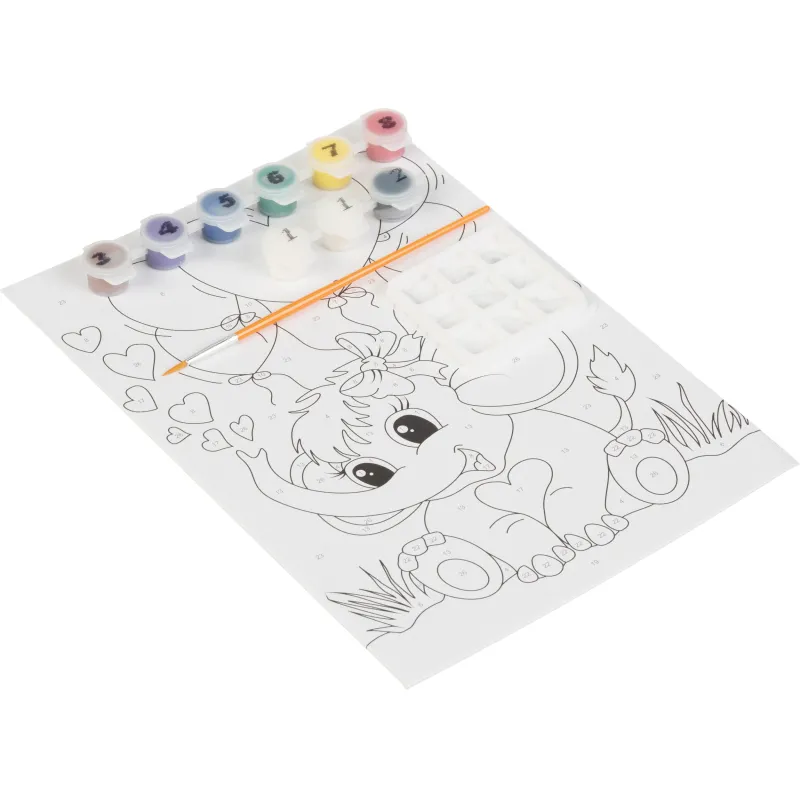 Картина по номерам  для малышей Забавный слоненок, Ркн-038 - фото 4