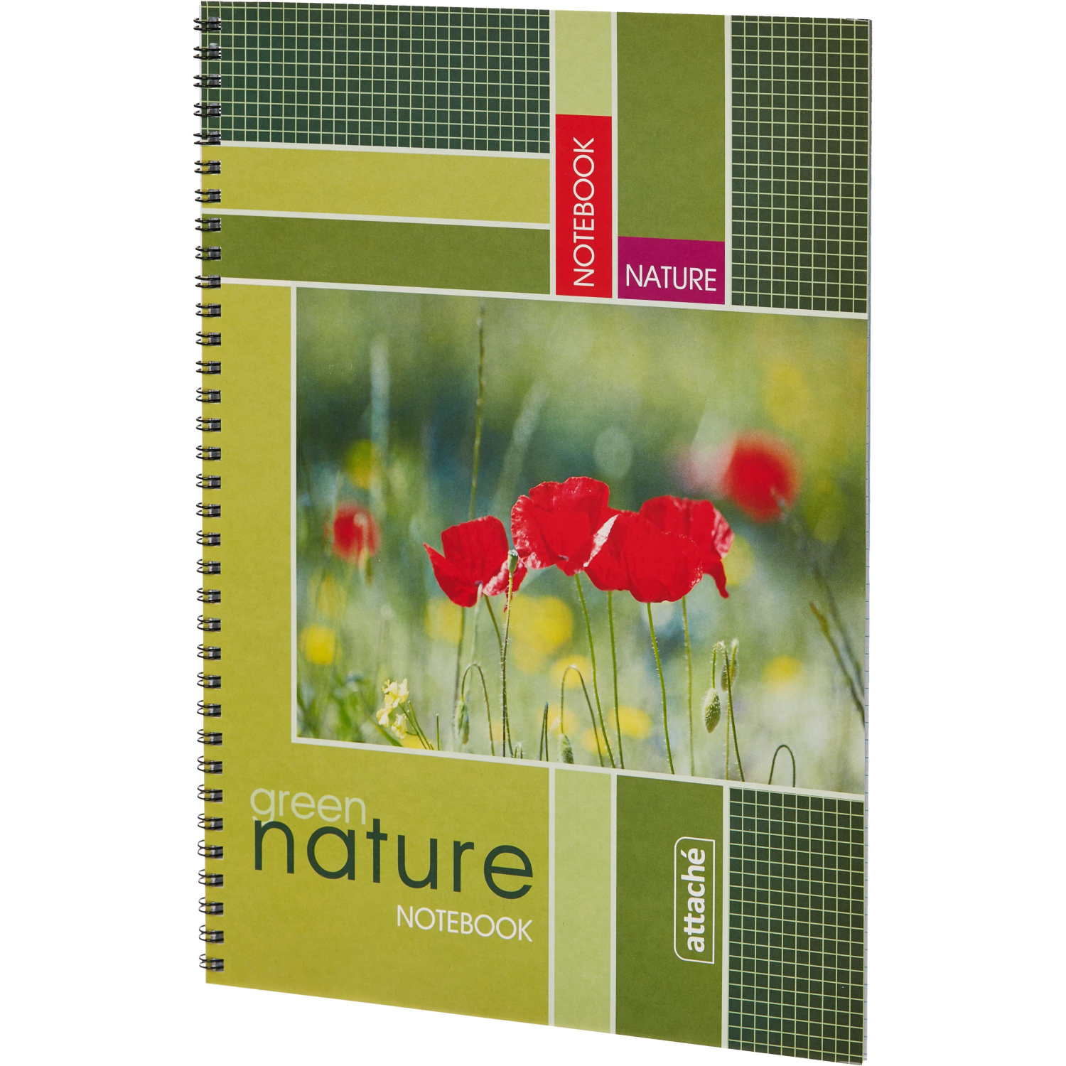 Тетрадь общая Attache,60л,клет,А4,спир,обл.мел.карт - фото 2