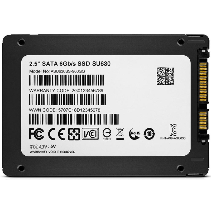 SSD накопитель ADATA 480Gb SATAI 2.5 (ASU630SS-480GQ-R) - фото 3