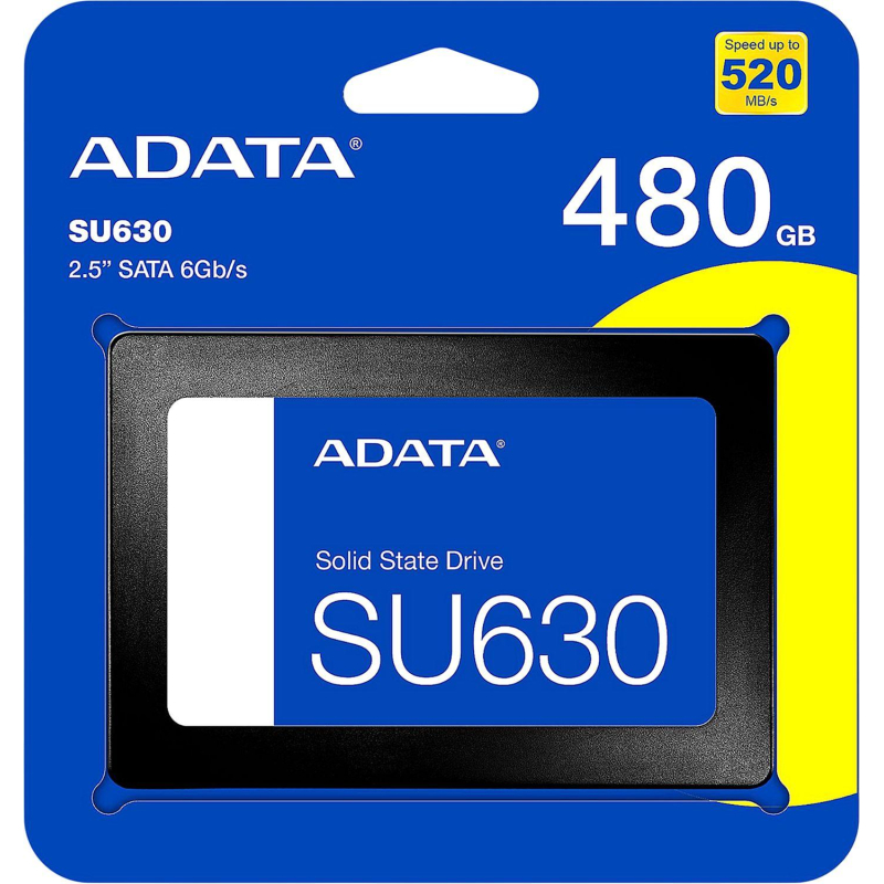 SSD накопитель ADATA 480Gb SATAI 2.5 (ASU630SS-480GQ-R) - фото 4