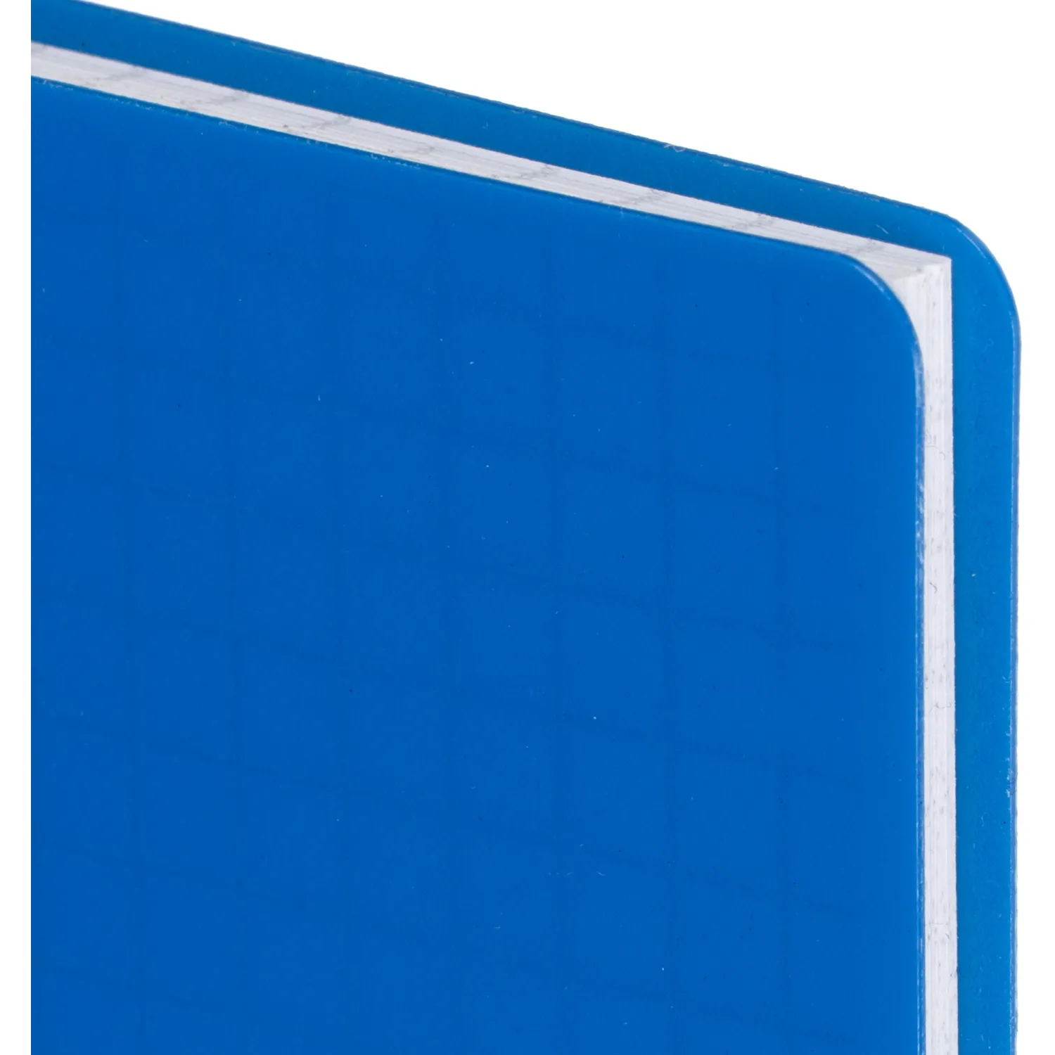 Блокнот А6,60л,гребень слева,обл.пластик,клетка, Attache Plastic, синий - фото 3