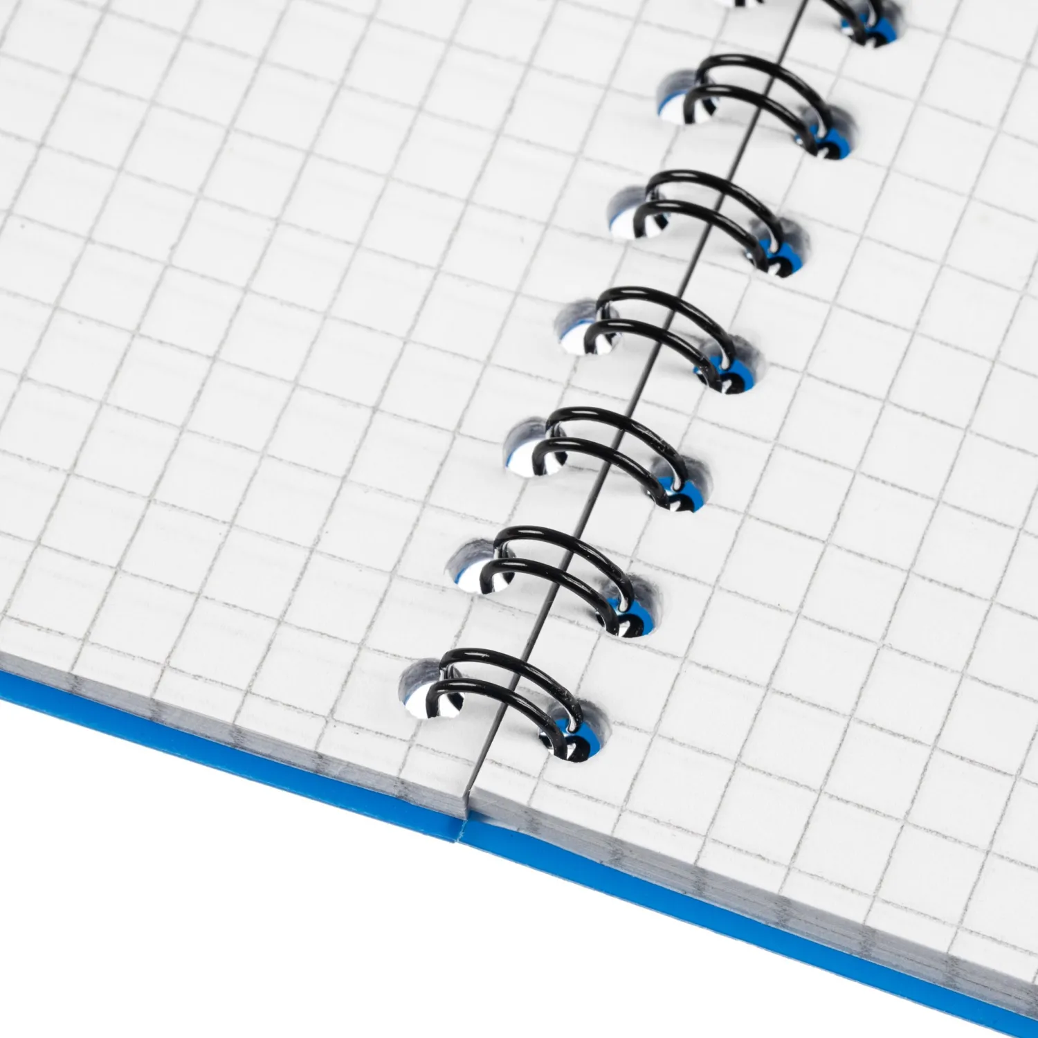 Блокнот А6,60л,гребень слева,обл.пластик,клетка, Attache Plastic, синий - фото 7