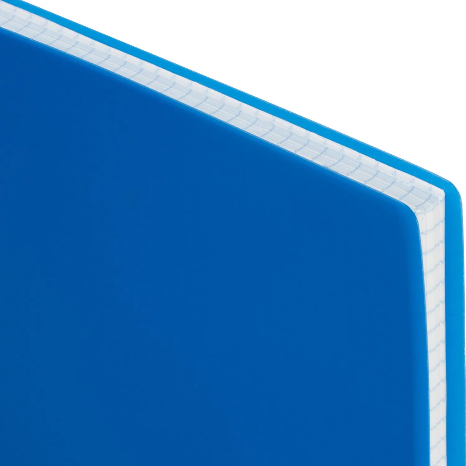 Бизнес-тетрадь А4,120л,гребень,обл.пластик,клетка, Attache Plastic, синий - фото 3