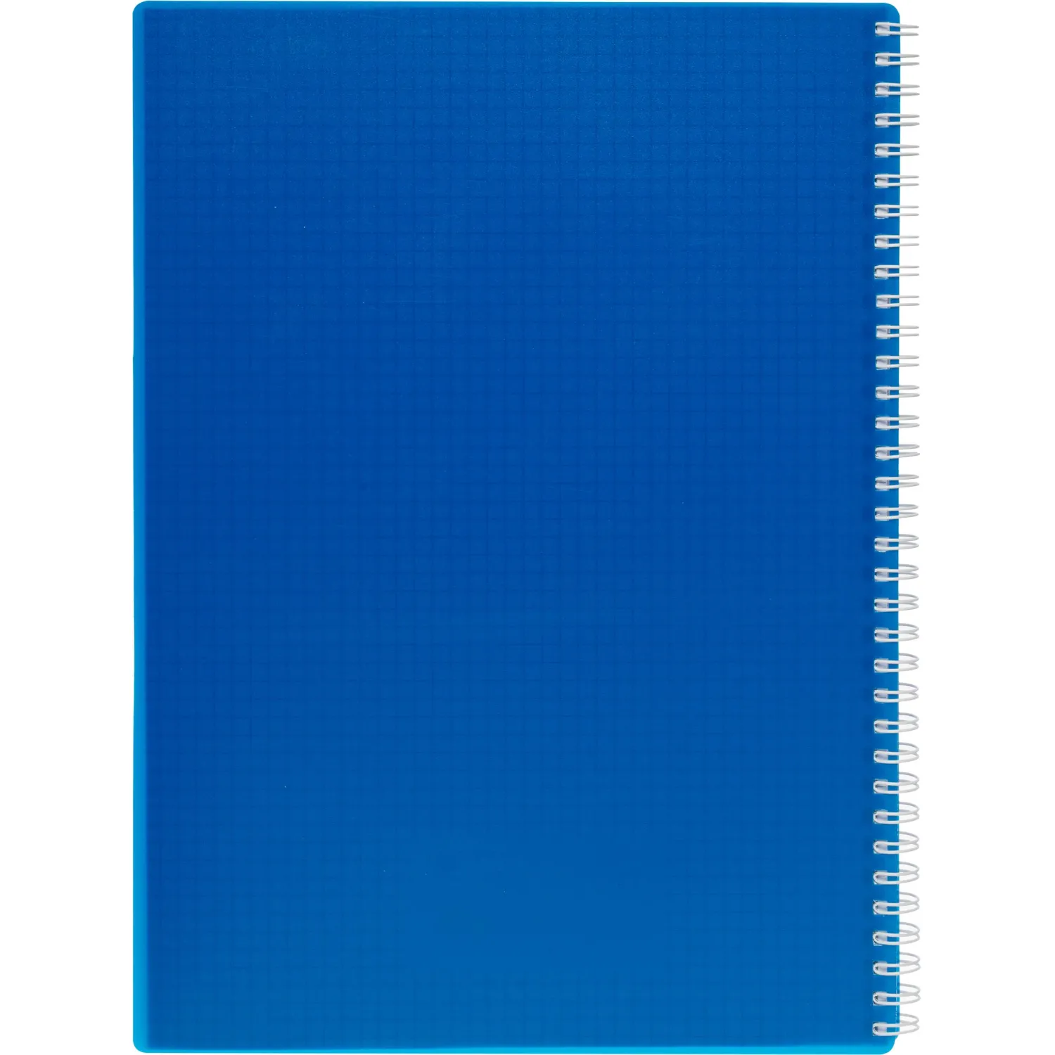 Бизнес-тетрадь А4,120л,гребень,обл.пластик,клетка, Attache Plastic, синий - фото 8