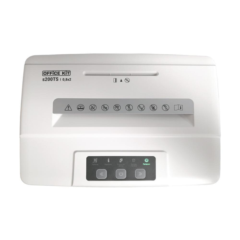 Шредер (уничтожитель) Office Kit S200TS (0,8х2), P-7ур.секр., 6лист, 25л - фото 6