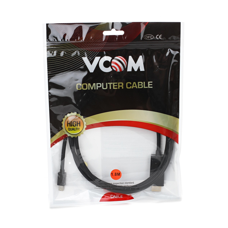 Кабель Mini DisplayPort - HDMI, M/M, 1,8 м, VCOM, CG695-B - фото 3