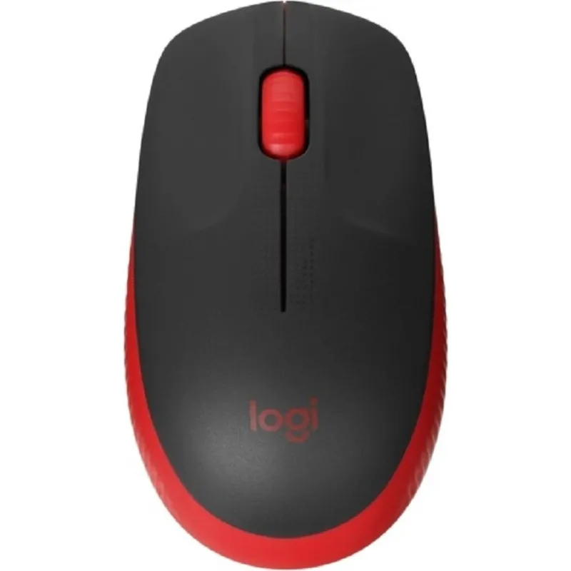 Мышь компьютерная Logitech M190, опт,беспров, USB, крас/чер - фото 3