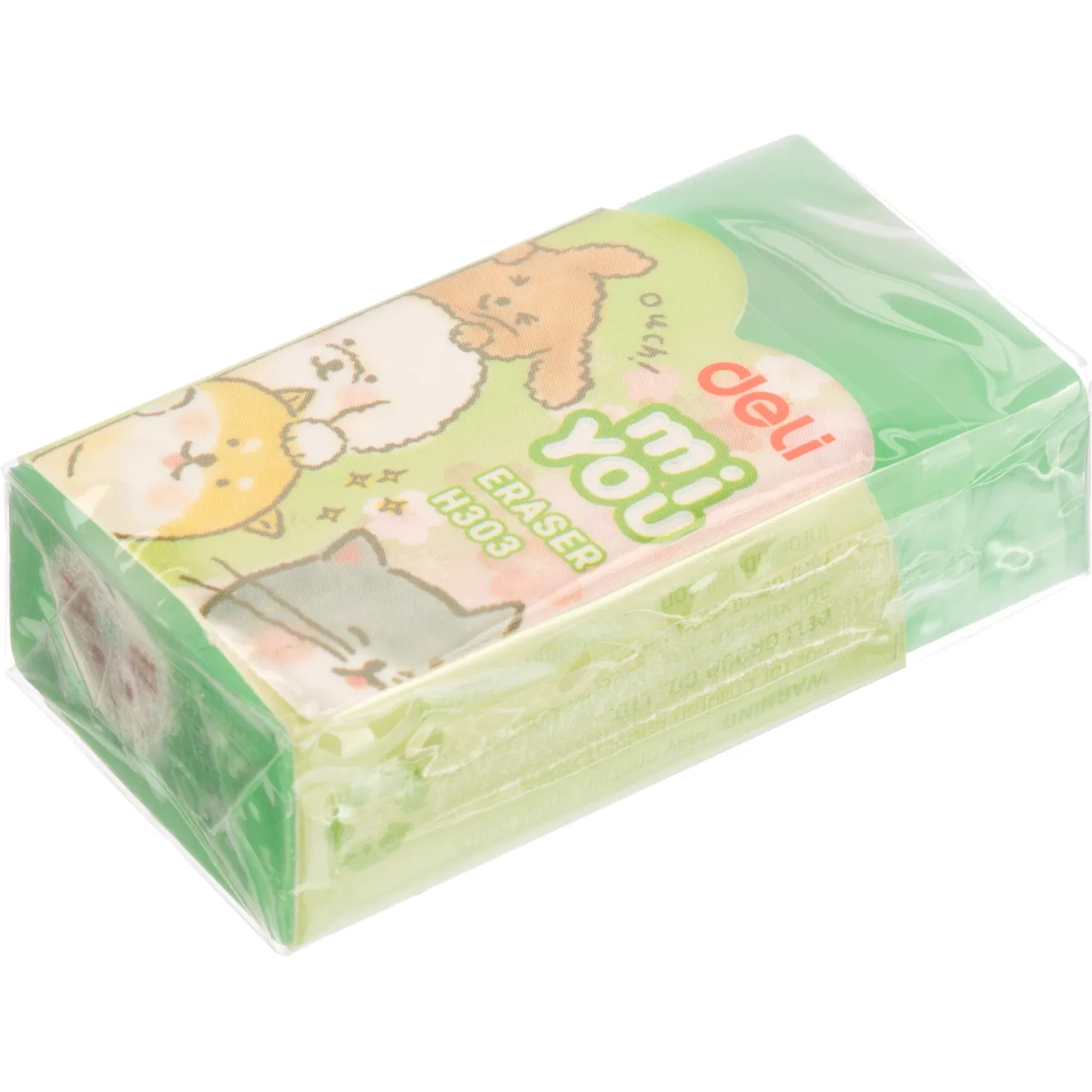 Ластик прямоугольный Deli EH303 MiYou 40x22x12мм ассорти картонная упаковка - фото 9