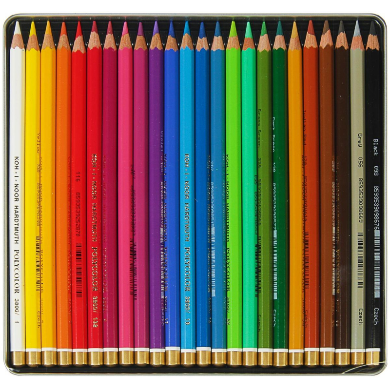 Карандаши цветные художеств. KOH-I-NOOR POLYCOLOR 24 цв/наб 3824024002PL - фото 2