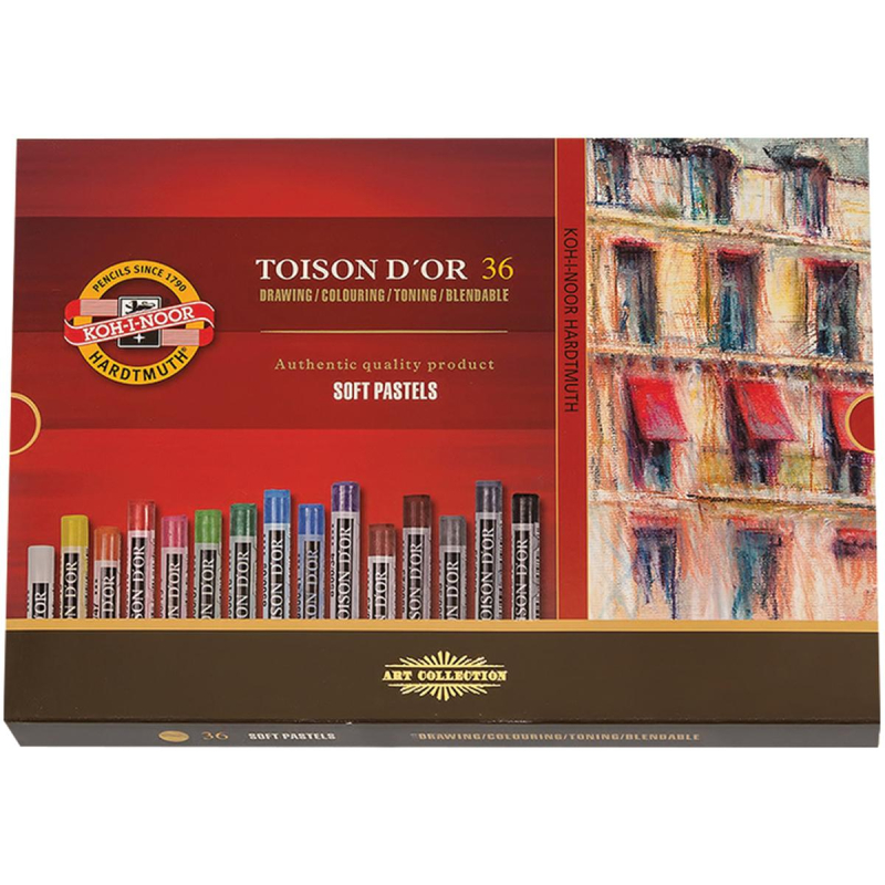 Пастель сухая KOH-I-NOOR TOISON D`OR SOFT 36цв/наб художеств 8515036005KS - фото 1