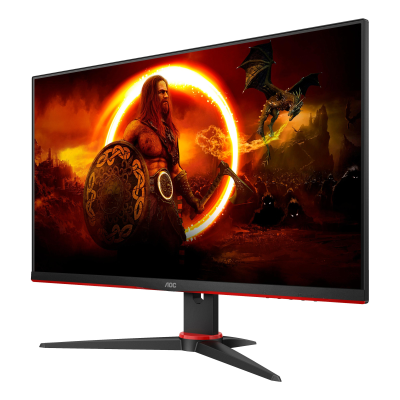 Монитор AOC 23.8 (24G2SAE) FHD, VA, VGA, HDMI, DP, Curved - фото 2
