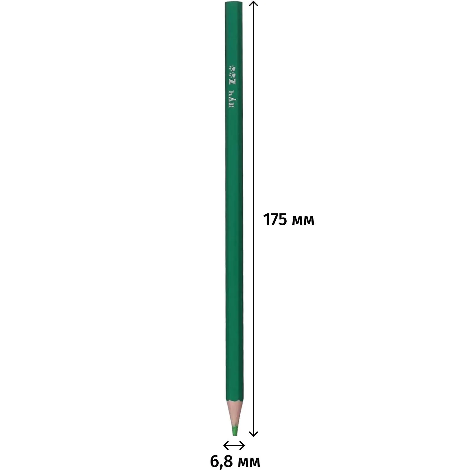 Карандаши цветные Луч  ZOO шестигранные пластиковые 36 цв/наб 31С 1998-08 - фото 3