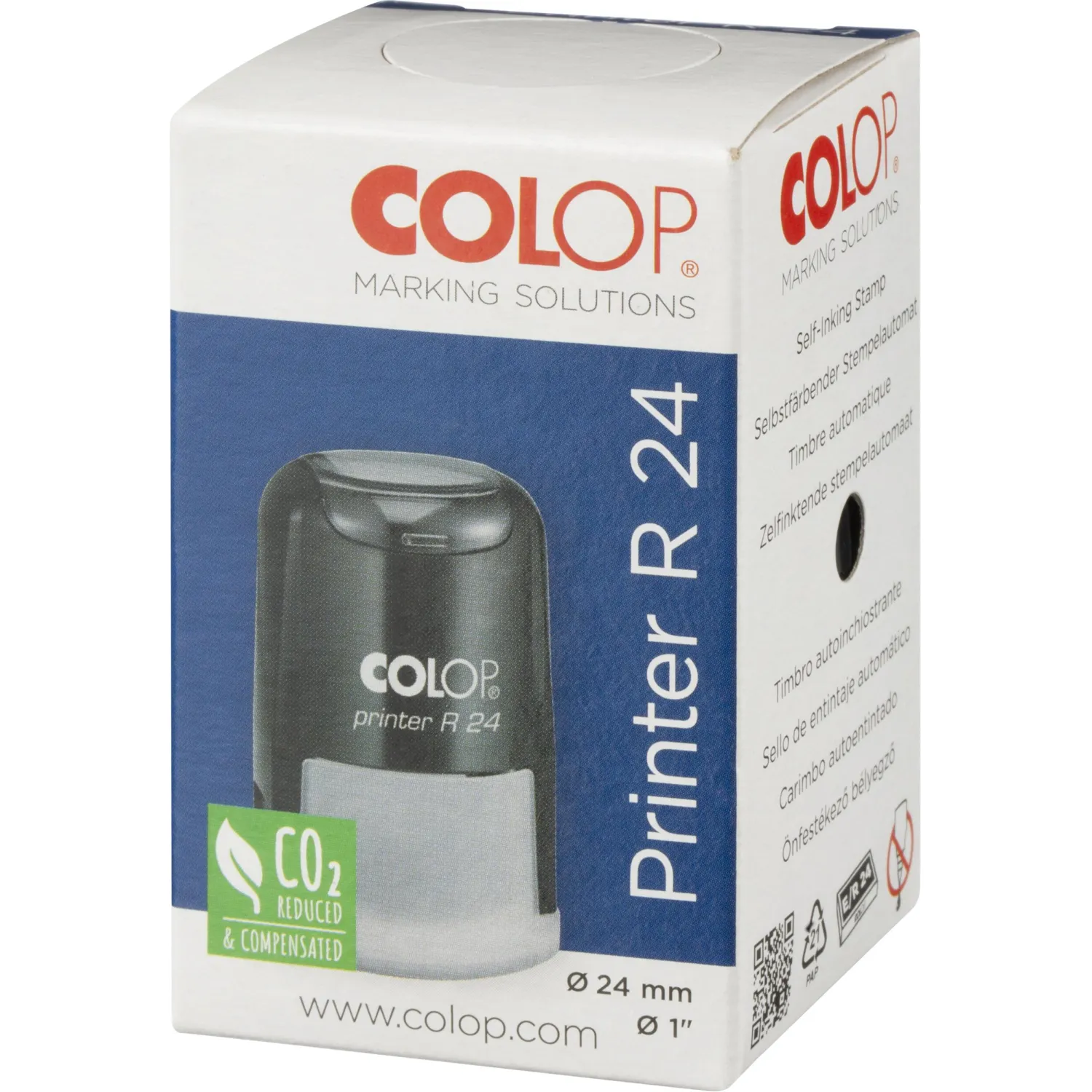Оснастка для печати круг. d24 мм, Pr. R24 черная Colop - фото 7