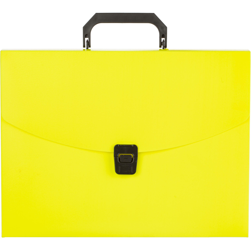 Папка-портфель 1 отделение Attache Neon желтый - фото 1