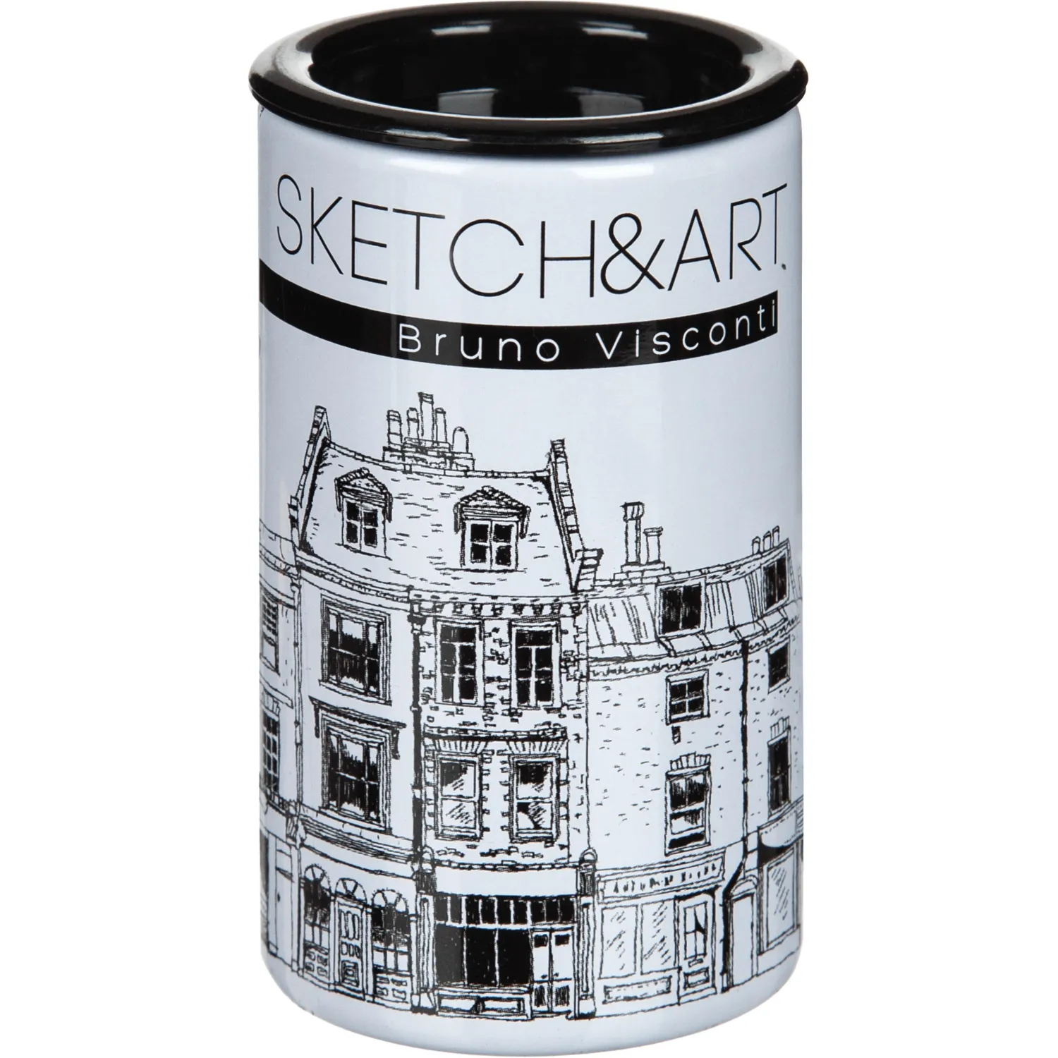 Точилка SKETCH&ART 2 отв. с контейнером, металл 4вида 35-0039 - фото 5