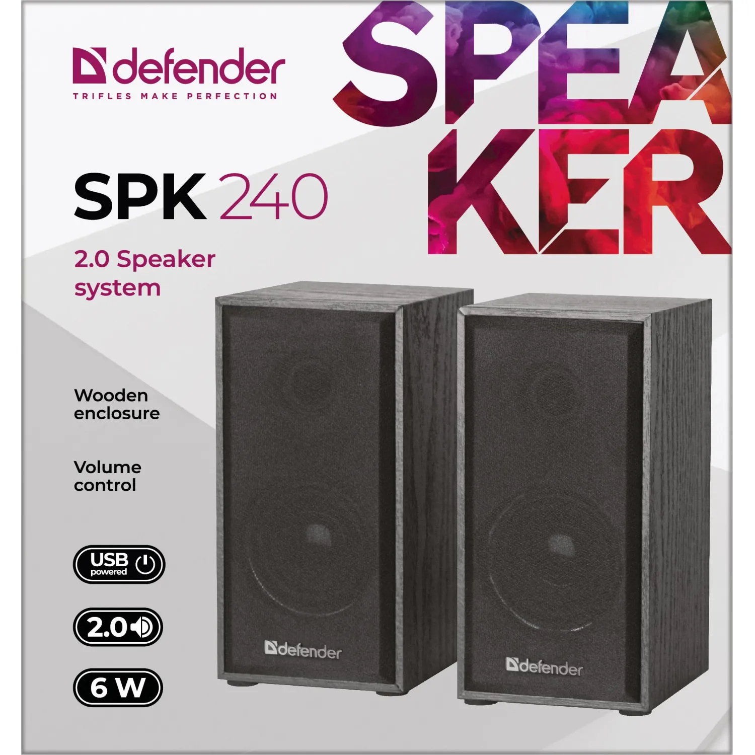 Акустическая система 2.0 Defender SPK 240 6 Вт, питание от USB - фото 6