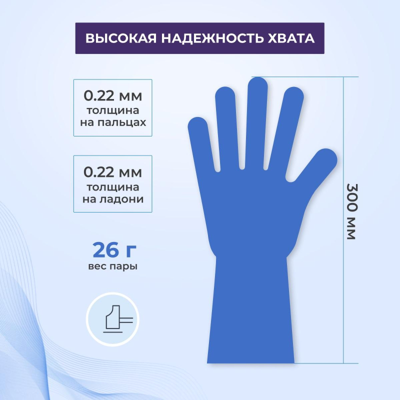 Перчатки однораз. латекс.Libry,н/с,н/о,High Risk(арт.KHR002),(M)25пар/уп,ПС - фото 3