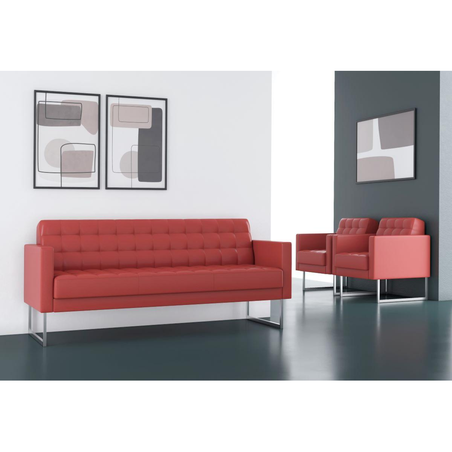 Кресло VT 01В Chairman ВАРНА (7054557) к/з Eur.960 красный - фото 3
