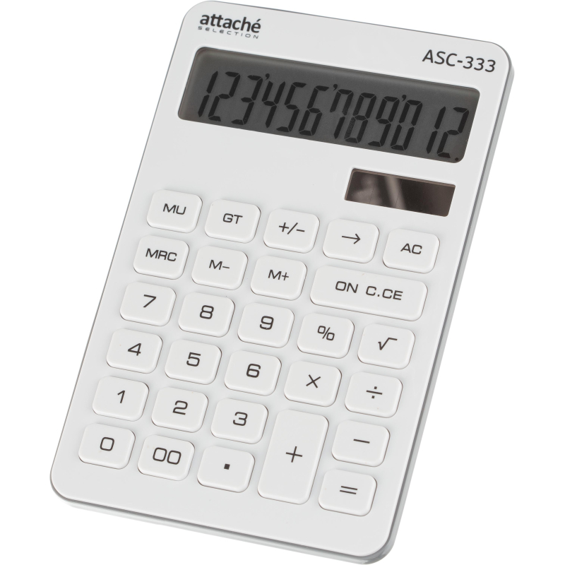 Калькулятор настольный КОМП Attache Selection ASС-333,12р,дв.пит,170x108бел - фото 10