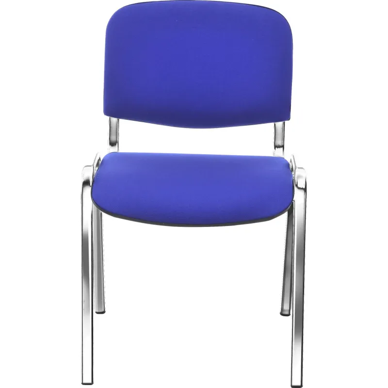 Стул FA_EChair Rio (ИЗО) хром, ткань синяя С-6/ТК-9 - фото 3
