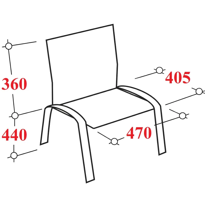 Стул FA_EChair Rio (ИЗО) хром, ткань синяя С-6/ТК-9 - фото 4