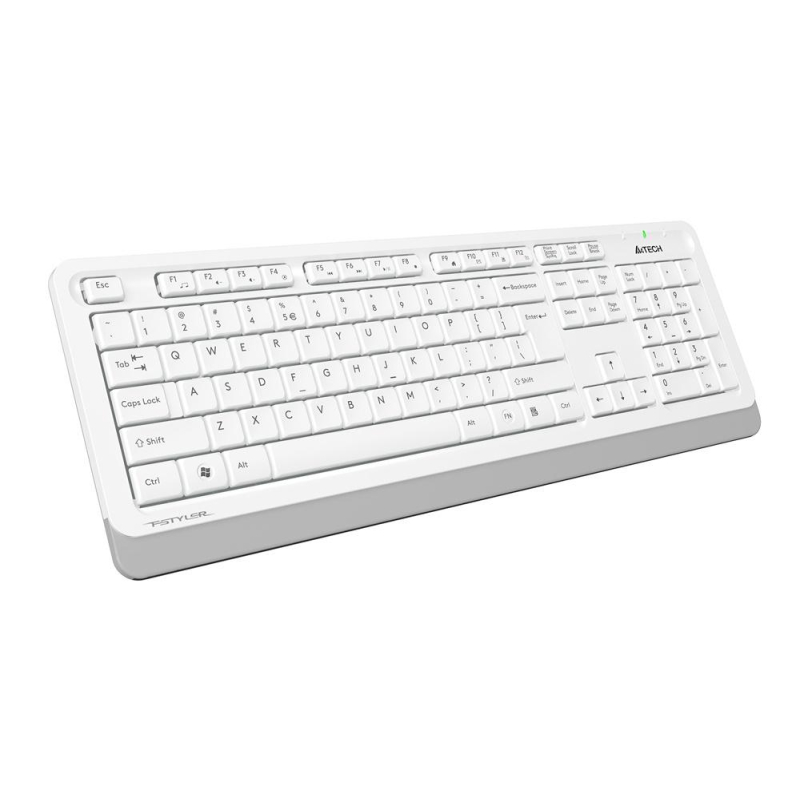 Набор клавиатура+мышь A4Tech Fstyler FG1010 белый/серый USB беспроводная - фото 5