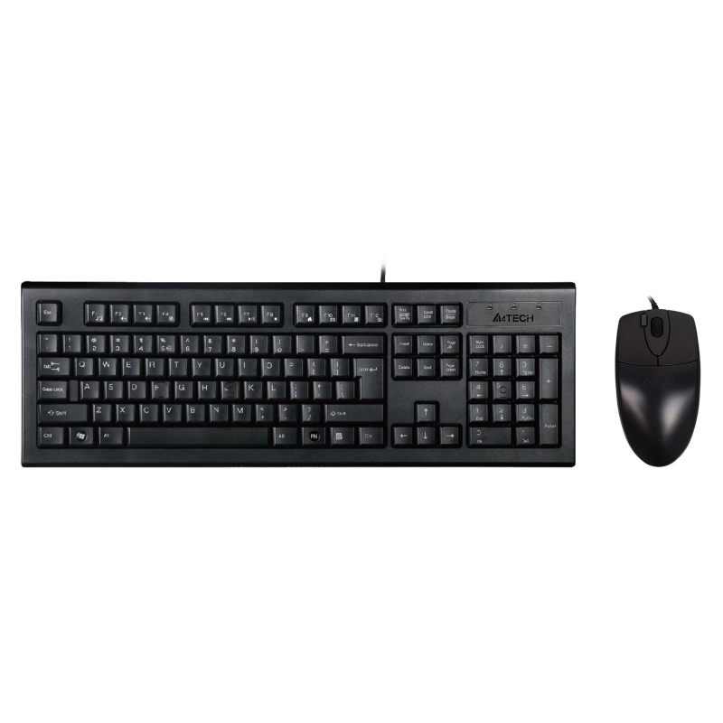 Набор клавиатура+мышь A4Tech KR-8520D клав:черный мышь:черный USB - фото 1