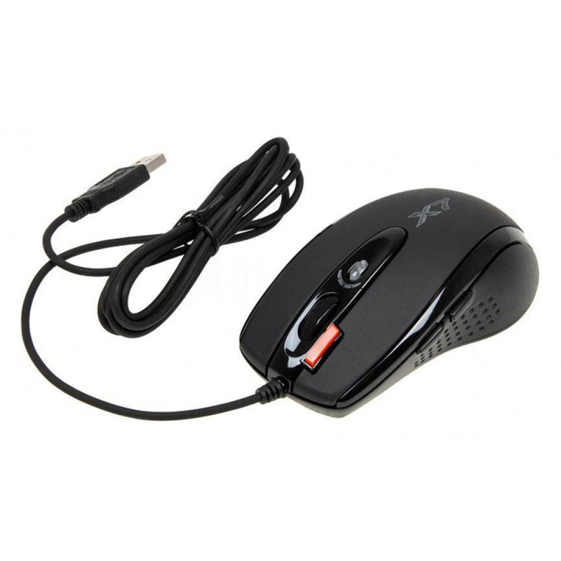 Мышь компьютерная A4Tech X-718BK чер опт (3000dpi) USB (6but) - фото 1