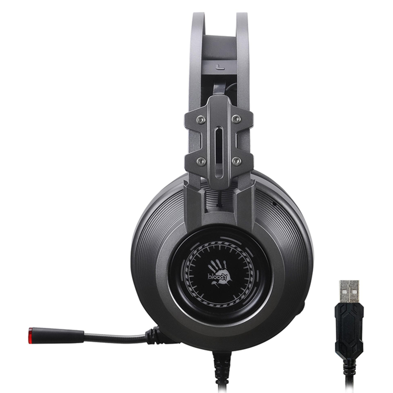 Гарнитура A4Tech Bloody J527 серый 2м мониторные USB (J527) - фото 4