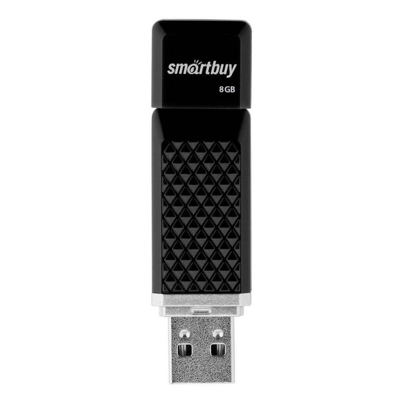 Флеш-память Smartbuy UFD 8GB Quartz series Black (SB8GBQZ-K) - фото 2