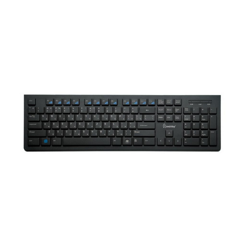 Клавиатура Smartbuy Slim 206 провод мультимедийная USB чер (SBK-206US-K)/20 - фото 1