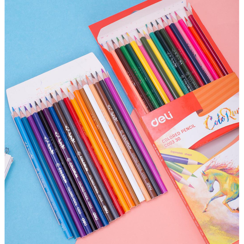 Карандаши цветные Deli ColoRun тополь 36 цв/наб EC00330 - фото 11